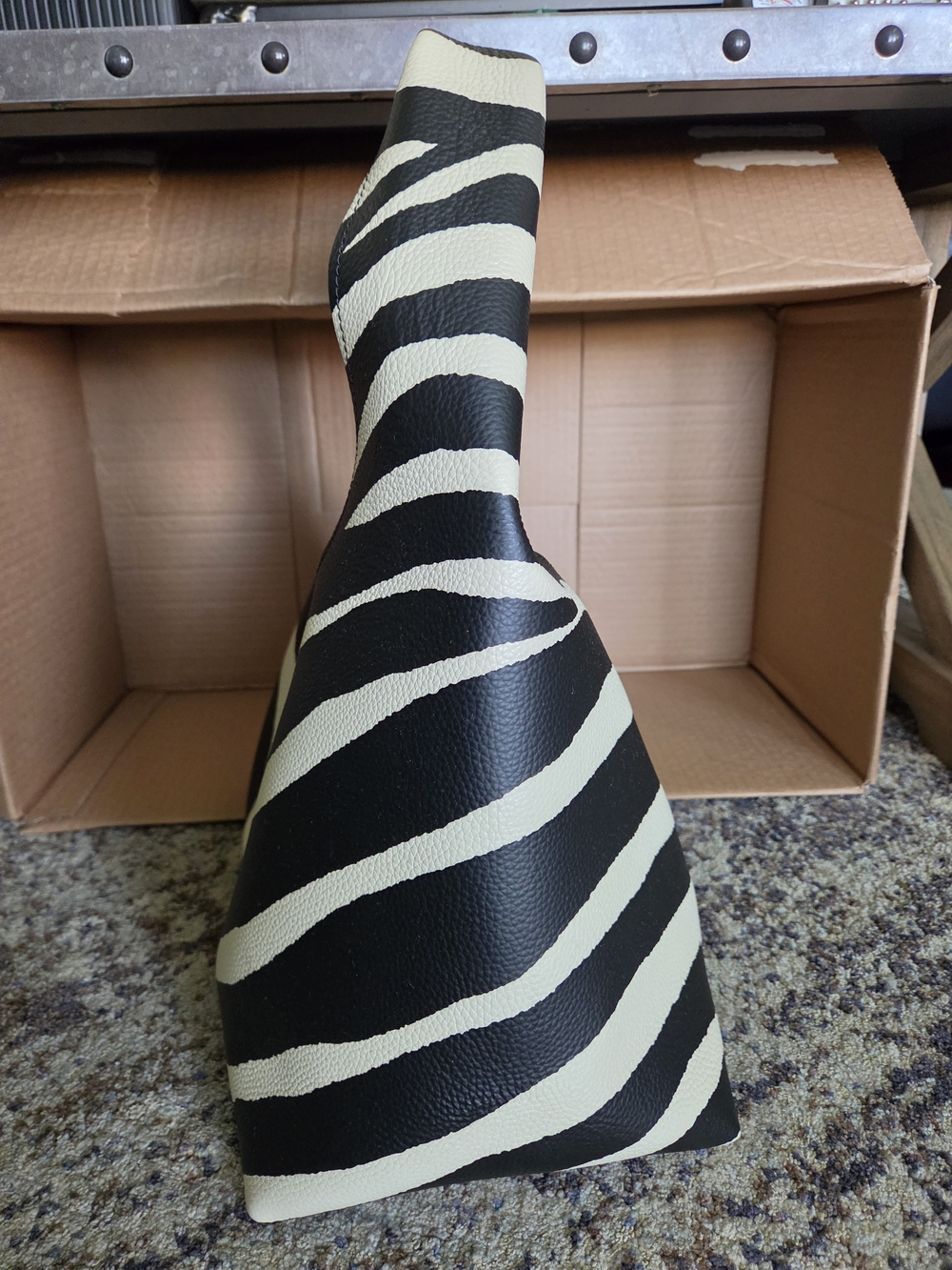 Marc Jacobs The Sack Bag - Black & Cream Zebra Print - Picture 3 of 15